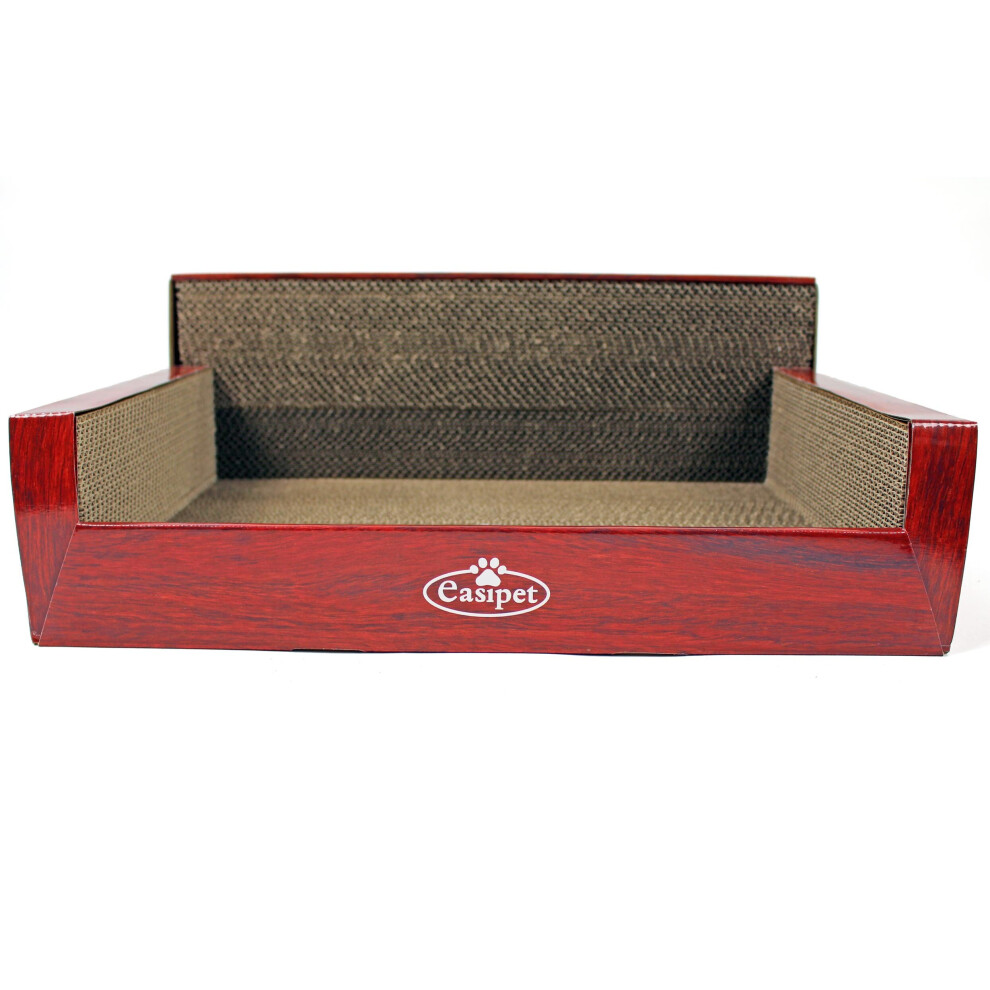 Cat Cardboard Corrugated Scratching Pad - Wood Print Sofa Bed Easipet