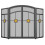 15137 3 Panel Fireplace Screen 1