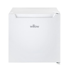 Willow WMF46W 46L Mini Tabletop Fridge with Adjustable Thermostat, Reversible Door - White
