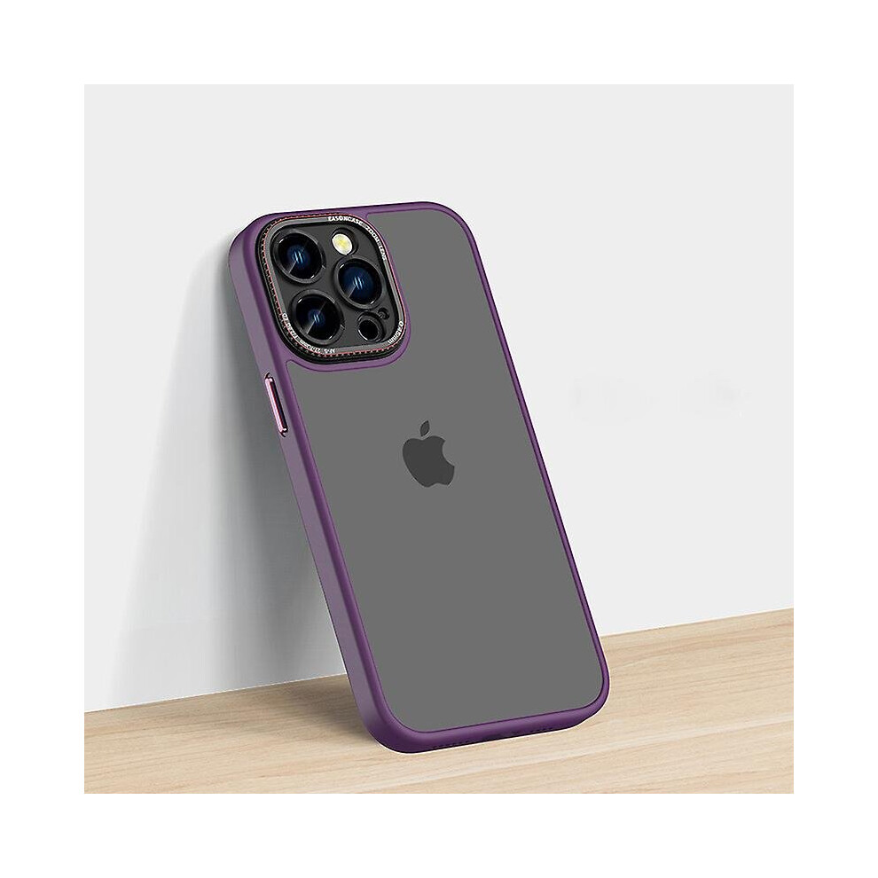 (, Iphone14 Pro) Clear Phone Case Shockproof Slim Protective Cover For Iphone 14 Series Purple 768619223394