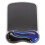 Duo Gel Wave Mouse Pad with Wrist Rest, 9.37 x 13, Blue 1