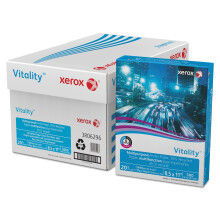 Carta multiuso riciclata al 30% Vitality, 92 Bright, grammatura 20 lb, 8,5 x 11, bianco, 500/risma