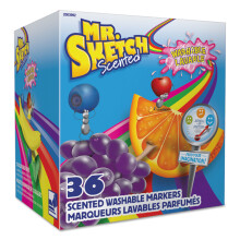 Mr. Sketch Geurige Wasbare Markers, Chisel Tip, Assorted Colors, 36 Stuks