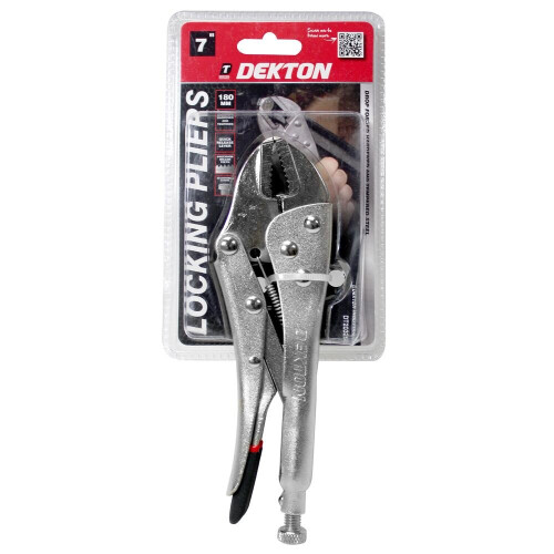 Dekton Straight Jaw Locking Grips Mole Gripping Adjustable Pliers 180mm (7") 2