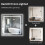 (900x900mm) Square Led Backlit Light Vanity Bathroom Mirror 6