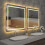 (900x900mm) Square Led Backlit Light Vanity Bathroom Mirror 2