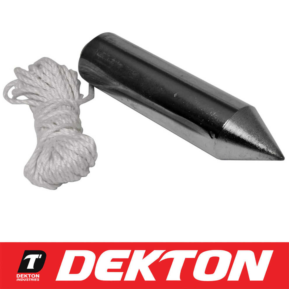Dekton Plumb Bob And Line 3M Set Builder Measuring Surveying Spirit Level Wall