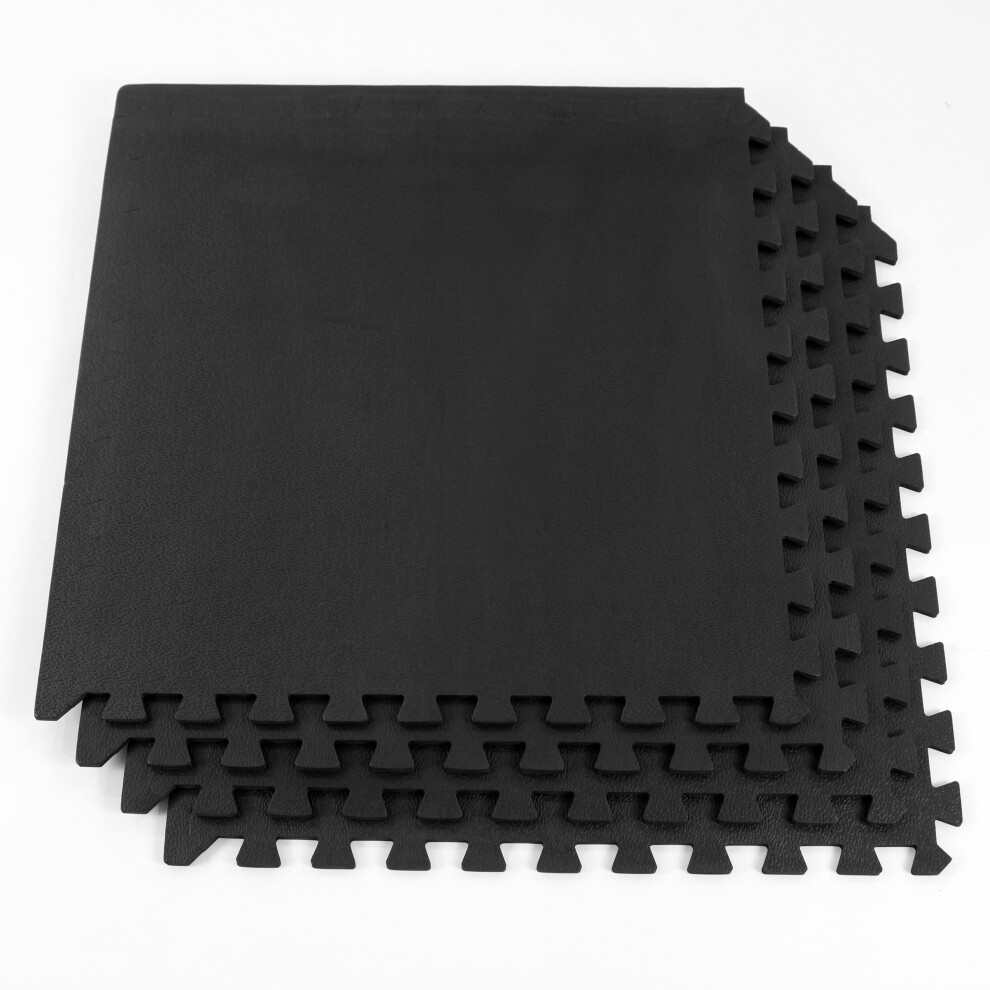 EVA Industrial Garage Gym Firm Foam Tiles 1 Pack (4 mats)
