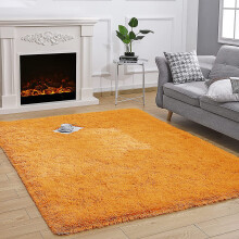 (160X230 CM, Yellow) Large Shaggy Fluffy Rugs Anti Slip Soft Carpet for Luxury Floor Area Bedroom Living Dining Room Rug