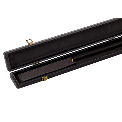 PowerGlide Hard Queue Case Schwarzes Leder Snooker Pool Bag Box 3/4 &amp; Centre Split 2