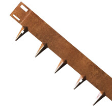 (100mm, Corten ) Core Edge Lawn Edging 5 Meters Flexible Steel