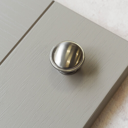 Brushed Nickel Shaker Round Knob Handle 2