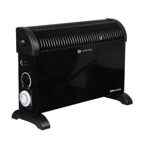 EMtronics (Black, 2000W) EMtronics Convection Heater 2000W with Thermostat 1