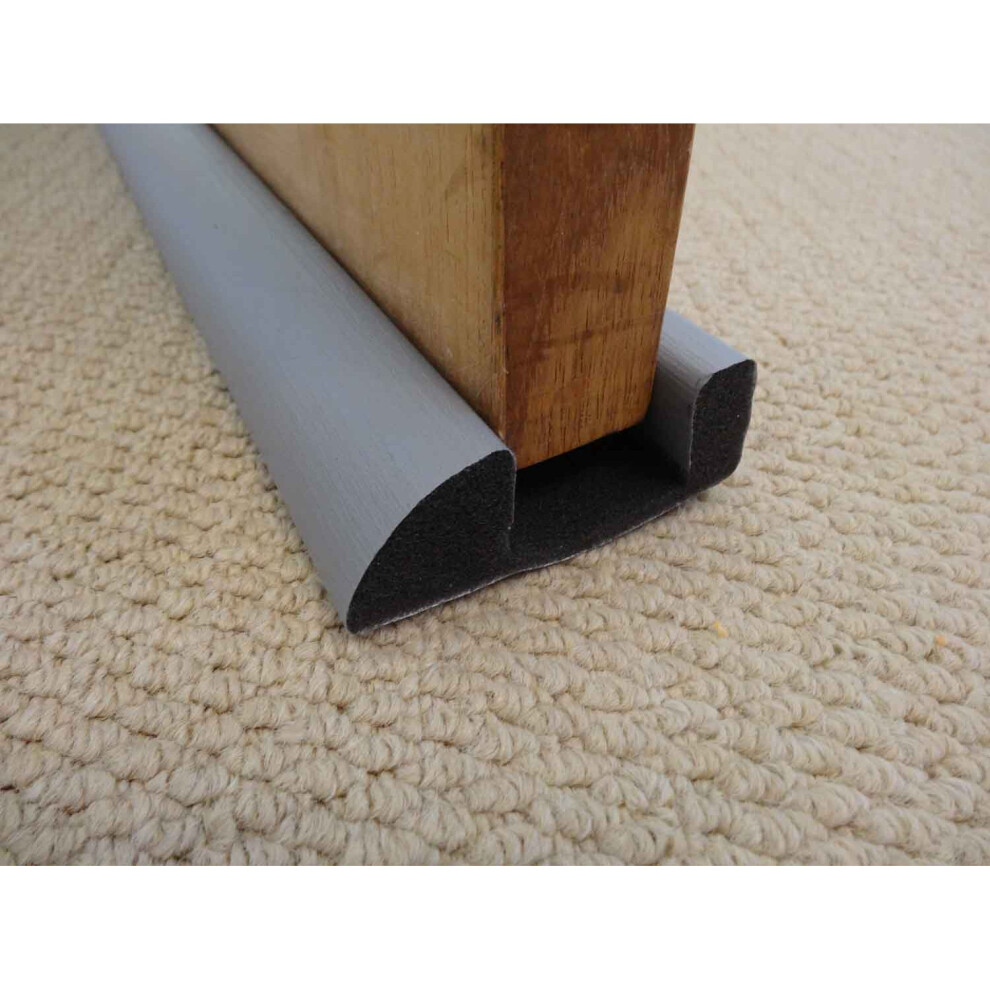(Grey) Internal Foam Under Door Bottom Draught Excluder 914mm Long