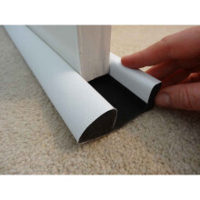 (White) Internal Foam Under Door Bottom Draught Excluder 914mm Long