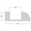 Lowenergie (White) Internal Foam Under Door Bottom Draught Excluder 914mm Long 2