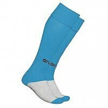 (Sky Blue (005), UK6.5 -UK12 (EU40 - EU47)) Givova Calcio Football Socks Adult One Size