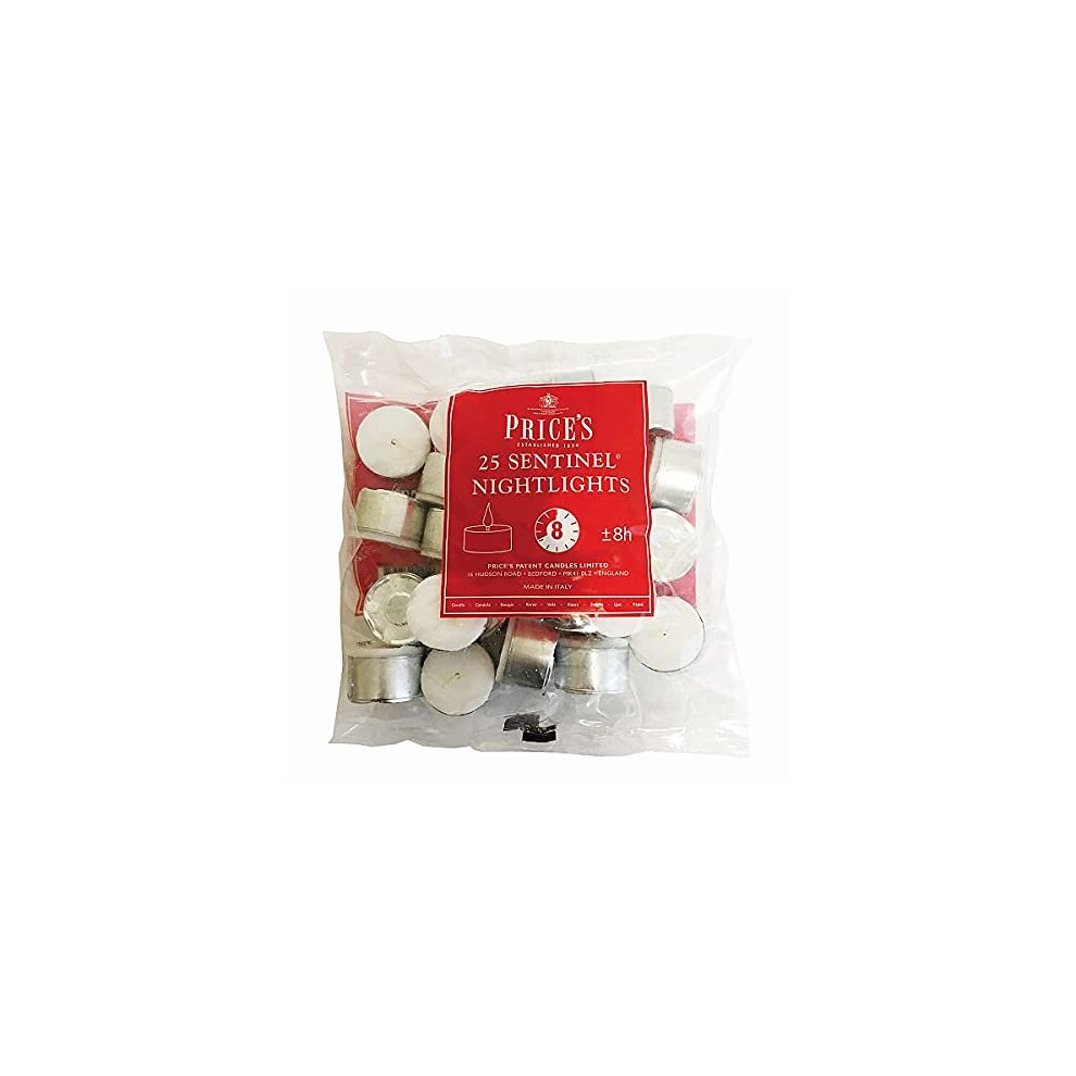 Prices Candles Sentinel – Lumini Da Notte Senza Profumo – Confezione 50 Pezzi – Durata Fino A 8 Ore - 2