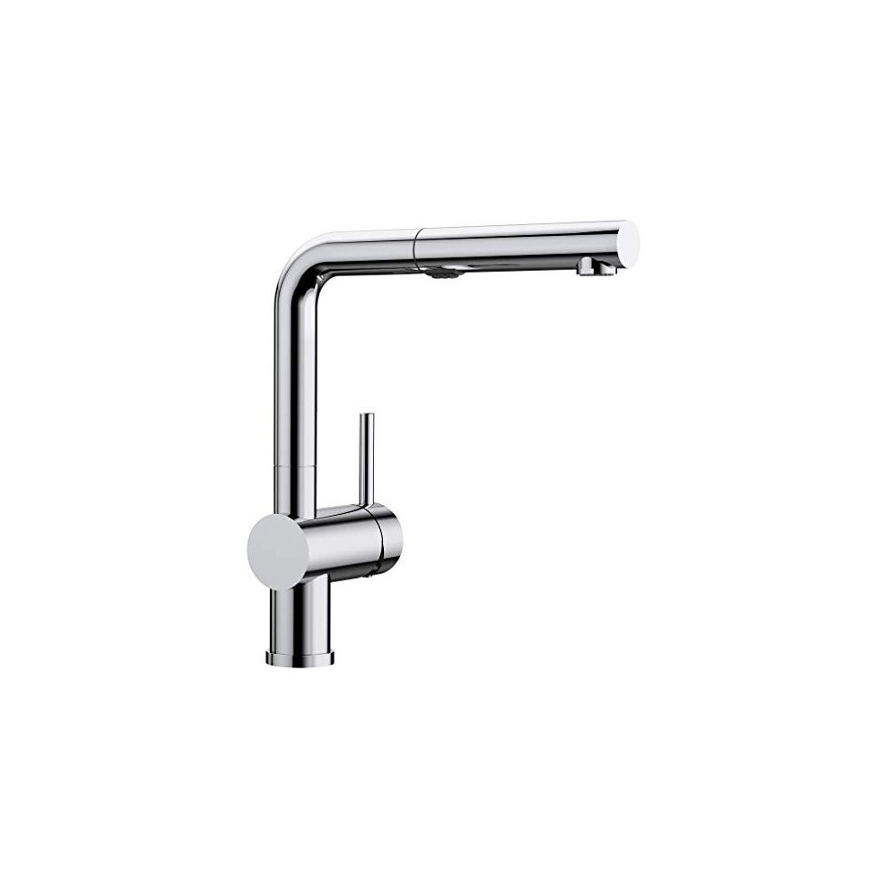 Blanco 518406 Linus-S Vario Kitchen Mixer Tap, Adjustable Hose Spray, Chrome, High Pressure