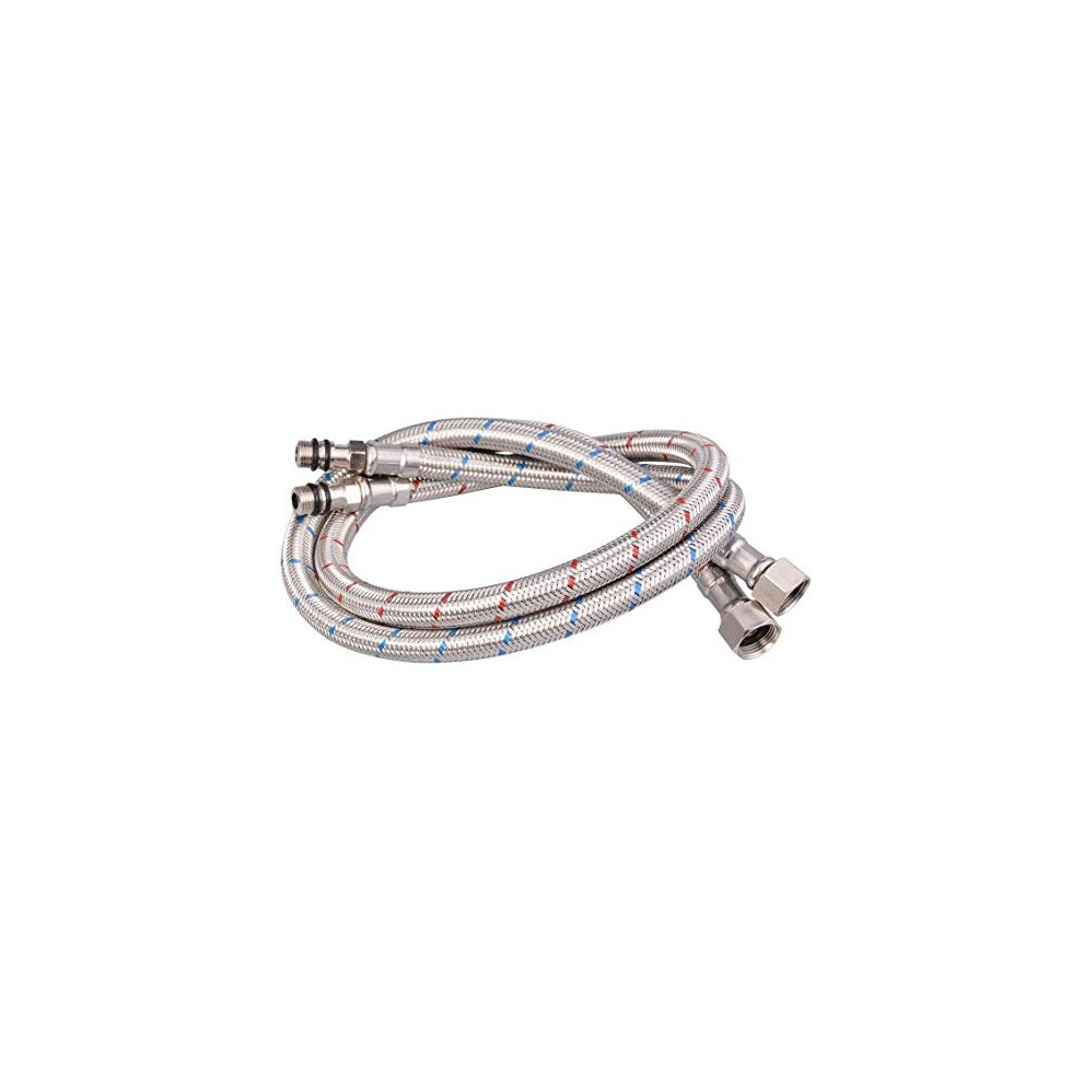 Flexible Hose Pipe Tap Tails for Monobloc Basin Or Kitchen Taps (500mm x 10mm)