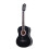 Rio 39'' 4/4 Full Size Acoustic Nylon Classical String Guitar Package Pack - New (Black) 2