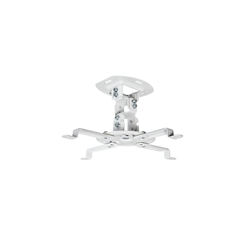 VIVO Universal Adjustable Ceiling Projector, Projection Mount Extending Arms Mounting Bracket, White, MOUNT-VP01W