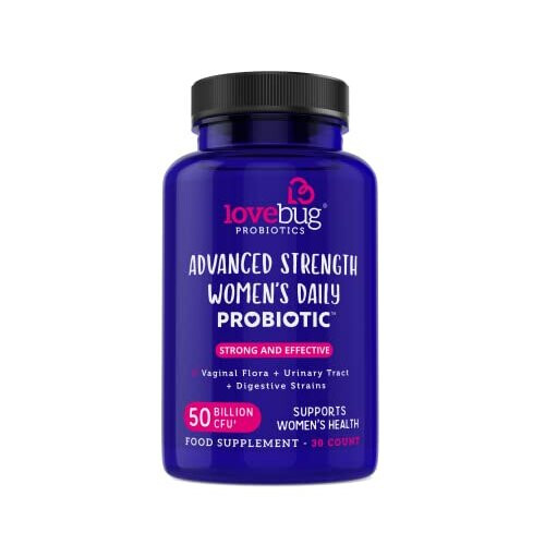 Lovebug Advanced Strength Women's Probiotic | Clinically Studied Ingredients | Multi-Strain 50 Billion CFU | 30 Capsules 2