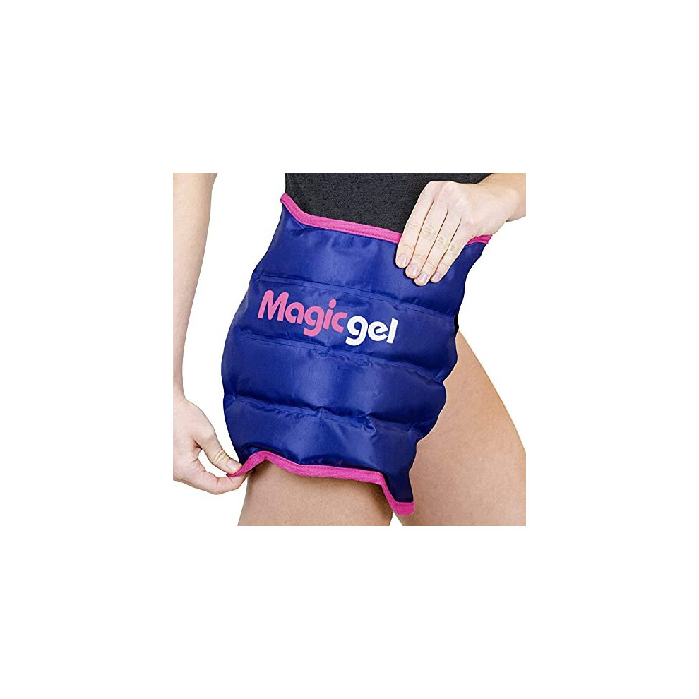 Magic Gel Hip Ice Pack Wrap - Reusable Cold Pack For Hip Bursitis, Hip Replacement Surgery And Hip Flexor Pain. Hip Ice Wrap For Inflammation, Swelling And Hip