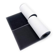 Arlent 100mm Wide 1 Meters Long Self Adhesive Hook Loop tape Set With Superglue Back Nylon Fabric Fastener Black