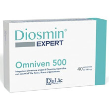 Diosmin Hesperidin Blood Circulation Tablets Dulàc, 40 Tablets for Hemorrhoids Treatment, Leg Circulation and Piles with Diosmin, Hesperidin, Red