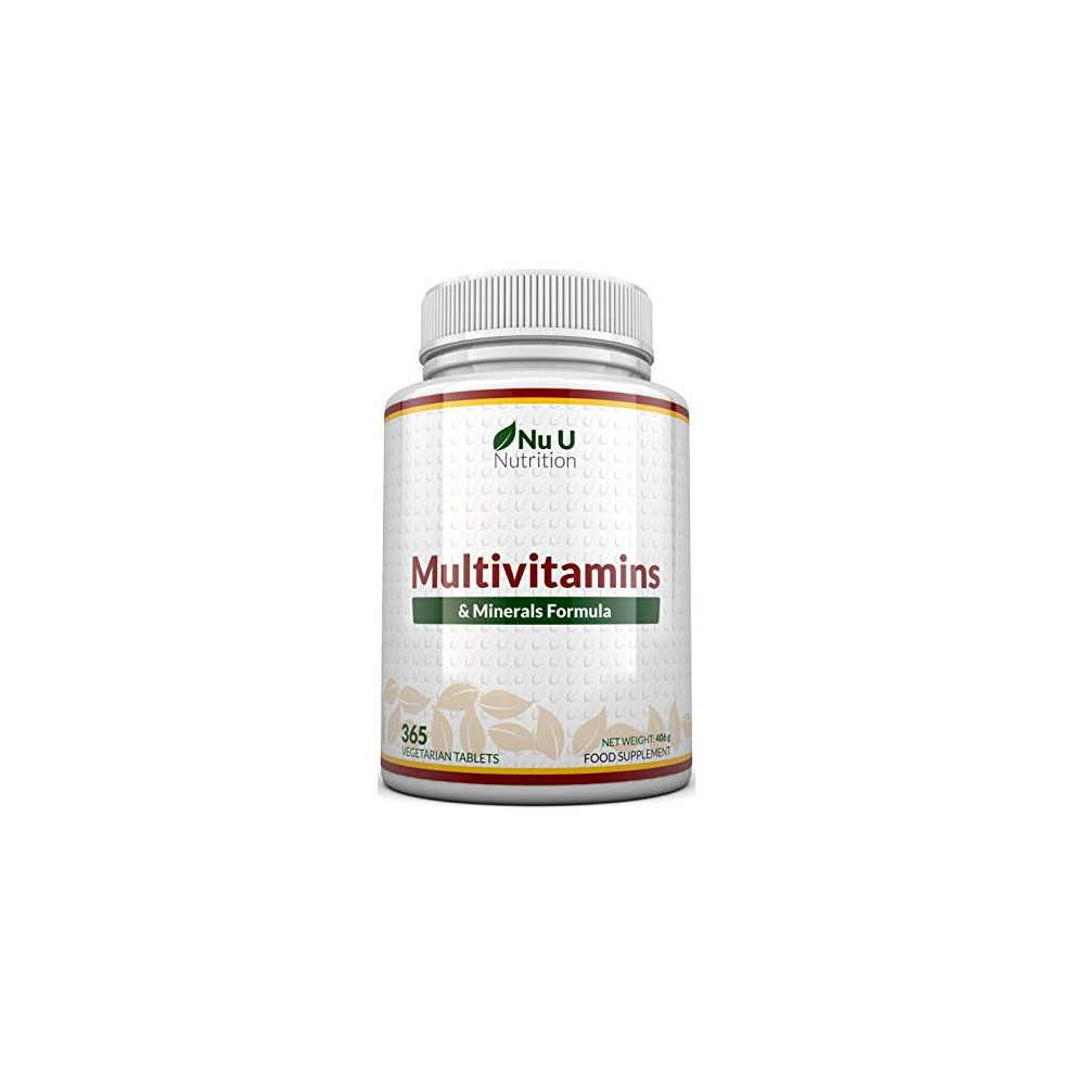 Multivitamins & Minerals Formula | 365 Tablets (Up to 1 Year Supply) | 24 Multivitamins with Iron and Minerals for Men and Women |Suitable for