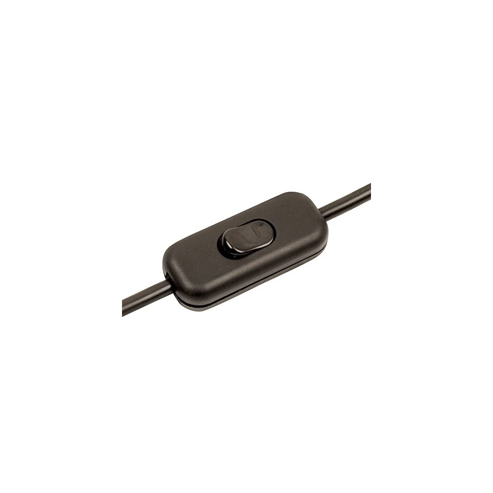Elektek Low Profile In-Line Torpedo Switch 2 Amp Use 2 Or 3 Core Flex Black 5060292948300