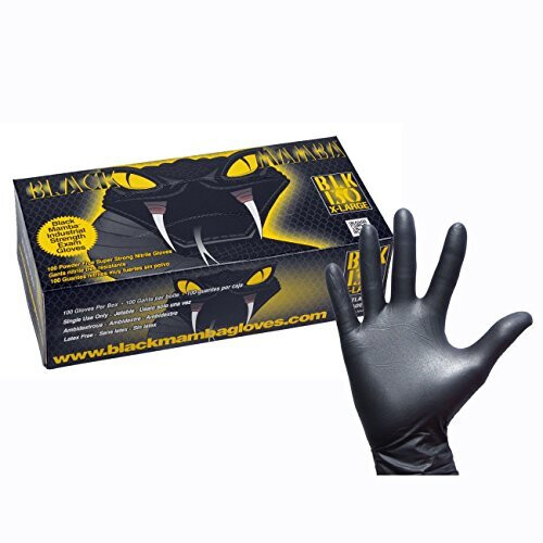 Black Mamba Super Strong Nitril 100 Handskar (Extra Large)