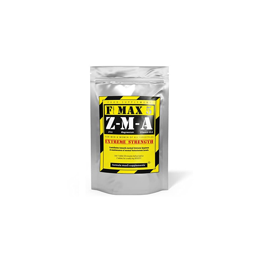 Z.M.A ZINC Magnesium Vitamin B6 - Tablets Muscle Growth - Testosterone Booster by Fmax5 Supplements (120)