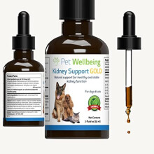 Pet Wellbeing - Kidney Support Gold For Cats - Natural Support For Feline Kidney Health - 2 oz (59Ml)