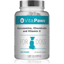 Glucosamine for Dogs with Added Chondroitin and Vitamin C | 120 Sprinkle Capsules | Manufactured in The UK