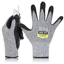 Guanti DEX FIT Livello 5 Resistenti ai Tagli Cru553, Fit 3D, Grip Solido, Leggeri e Compatibili con Touch-Screen