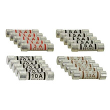 20 x Mixed Electrical Ceramic Household Domestic Mains Plug Top Fuses 3A 5A 10A 13A