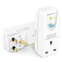 OAONAN RCD Plug Safety RCD Adaptor, Lifetime Warranty, UK British Standard with Circuit Breaker Safety Protection for Pool Pump, Power Pressure