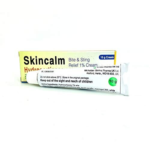 5 x Skincalm 10g Bite and Sting Relief 1% Cream