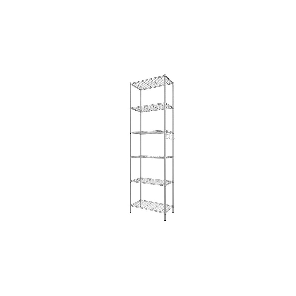 Himimi shelf unit 6-Tier Wire Shelving Unit Metal Shelving Unit Free Standing Shelf Units,Heavy Duty Racking Shelves for Storage with Adjustable