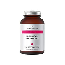 Wild Nutrition Natural Food-Grown Pregnancy Supplement | Post Natal Vitamins to Support Symptoms of Nausea, Balance Hormones, and Reduce Fatigue |