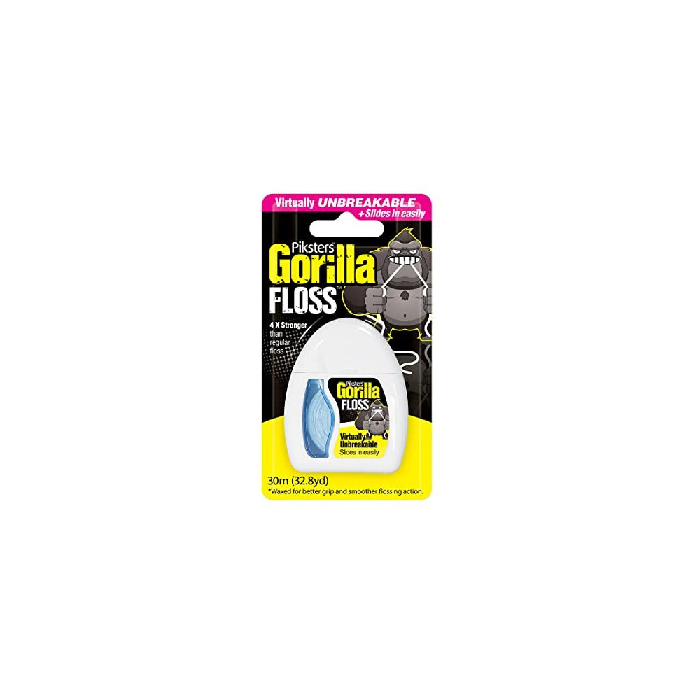 Piksters Gorilla Extra Strong Fine Thread Scrubbing Dental Floss. 30M