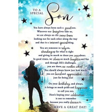 to A Special Son Birthday Card - Size 6" X 9"