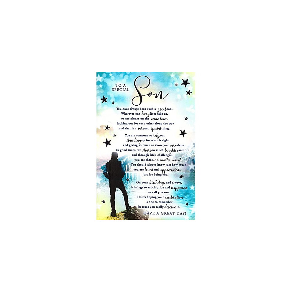 Cardbargainsuk To A Special Son Birthday Card - Size 6" X 9"