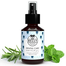 Belly Dental Dog Spray - Dog Breath Freshener & Plaque Remover - Pet Remedy For Plaque Removal Bad Breath Treatment For Dogs - Dog Teeth Cleaning Kit,
