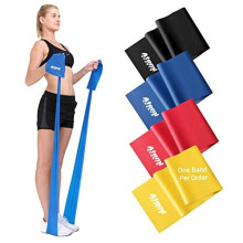 Exercise Band | 1.2m or 2m Resistance Bands for Women or Men [SOLD SINGLY] | Long Resistance Band for Pilates & Stretching | Physiotherapy Recovery