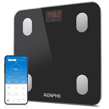 Bluetooth Body Fat Scale, RENPHO Digital Smart Bathroom Weight Scales for Body Composition Analyzer with Smartphone App, 13 Body Composition