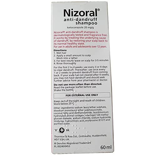 Nizoral Nizoral Anti Dandruff Shampoo Ketoconazole 3 x 60ml 1