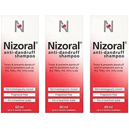 Nizoral Nizoral Anti Dandruff Shampoo Ketoconazole 3 x 60ml 2